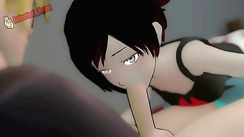 Jaune Takes Ruby's Virginity