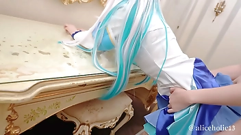 vtuber cosplayer multiple creampie pov