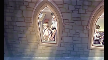 Hogwarts Magic Lessons [ Harry Poter hentai game PornPlay ] Hermione sucked my cock after classes