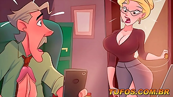 Nudes vazados de uma coroa gostosa! Mandando nudes - Desenho animado pornô