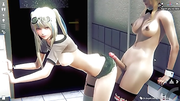 バスルームで楽しんでいます