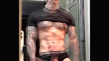 Stroking My Massive Cock and Flexing For You Before Cumming