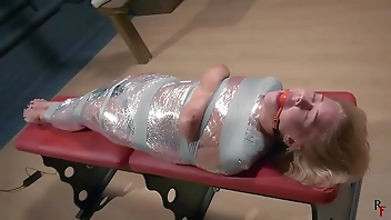 Darina has multiple orgasms Mummification with magic wand 1