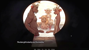 My Pig Princess [ Hentai Game PornPlay ] Ep.9 their erected cock touched in the public bath