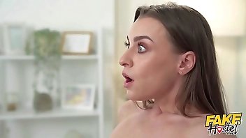 Fake Hostel - Young backpacker drinks special potion which makes her tits grow huge!