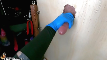 Glory Hole Handjob