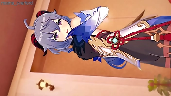 Ganyu handjob and boobjob day