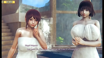 Hentai 3D ( Hs05) - Threesome with two hot chick