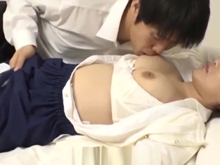 Japanese Teacher Gets Creamy and Horny from Pills and Cums Hard - Near-Death Experience