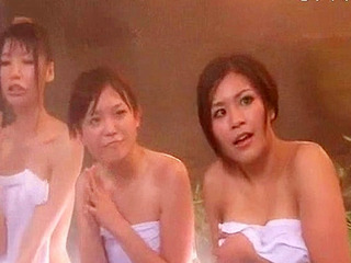 Get naughty with a Tokyo tease: Nip slip from a Tokyo nippon sweetie in the steamiest of saunas.